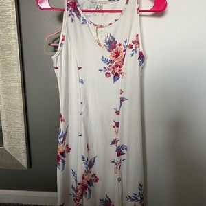 White floral dress